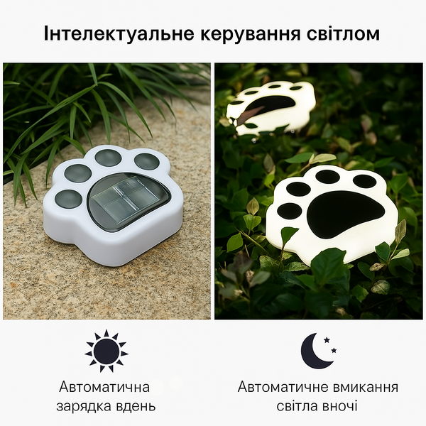Автономний вуличний світильник на сонячній батареї, LED Лапки 14*12*10,5 см (к-т 4 шт) (6928403289140) 2024121023 фото