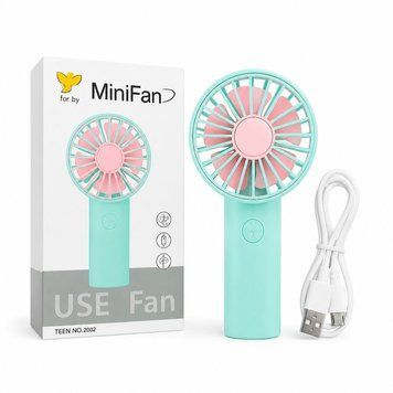 Ручний міні вентилятор USB портативний в асортименті | Mini Fan Yi Yang Жовтий (6926577891121) JYET24101436 фото