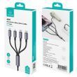 Проволока для зарядки и передачи данных Usams 4-в-1 (2&times;Type-C/Lightning/Micro-USB) 15W 1,2м, темный SJ739USB101 фото