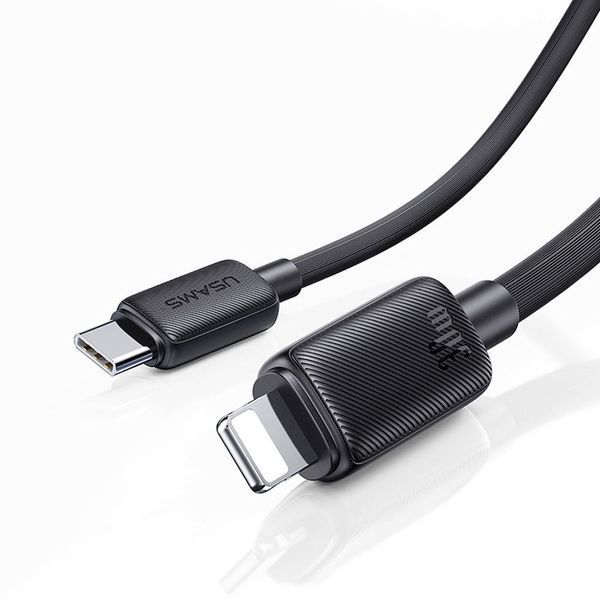 Проволока для зарядки и передачи данных UsamsType-C Lightning 30W 2м, черного цвета SJ697USB01 фото