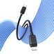 Проволока для зарядки и передачи данных UsamsType-C Lightning 30W 2м, черного цвета SJ697USB01 фото 2
