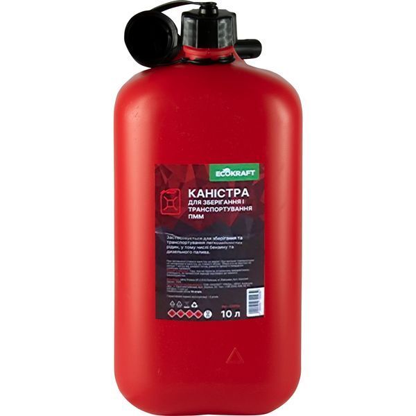 Канистра пластиковая для топлива EcoKraft 10 л (4200250720239) 72010k фото