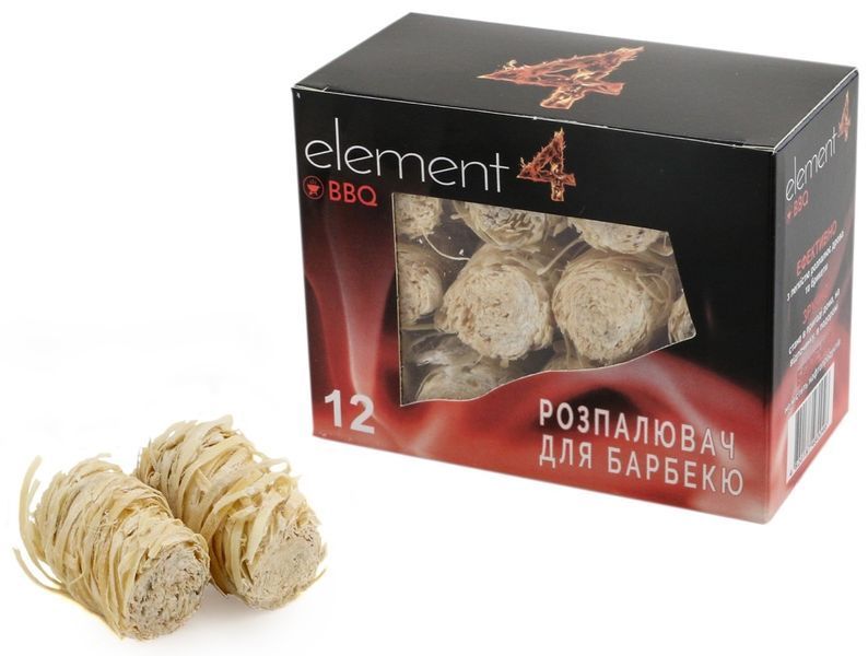 Розпалювач вогню Element4 з деревної вовни 12 шт (4820187480046) 22040120 фото