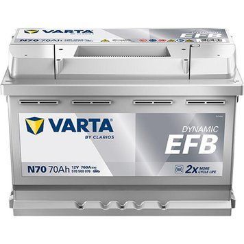 Автомобільний акумулятор Varta Blue Dynamic EFB 70Ah Ев -/+ 760EN N70 AA-45200 фото