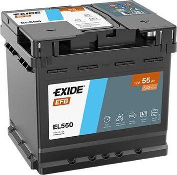 Автомобильный аккумулятор EXIDE Start-Stop EFB 6СТ-55Ah АзЭ 540A EN EL550 (3661024036757) AA-75999 фото