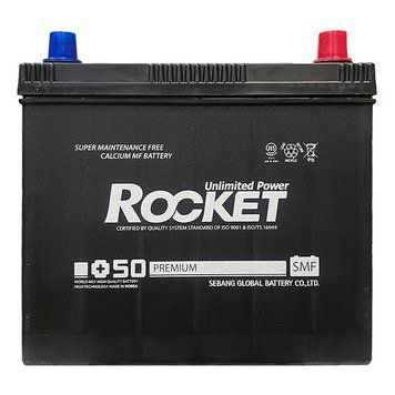 Автомобільний акумулятор ROCKET 50Ah ASIA Ев -/+ 480CCA SMF 65B24LS без нижн. бурт HONDA AA-54141 фото