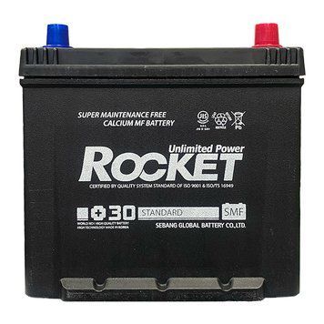 Автомобільний акумулятор ROCKET 60Ah ASIA Ев -/+ 520CCA SMF 65D23L AA-51460 фото