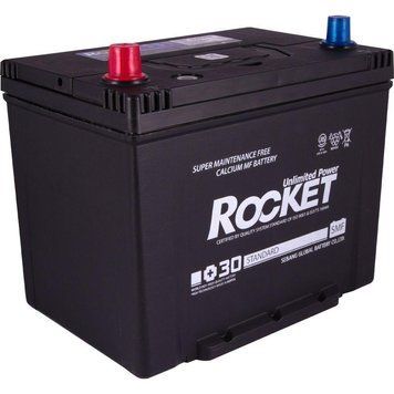 Автомобільний акумулятор ROCKET 70Ah ASIA +/- 600CCA SMF 80D26R AA-61720 фото