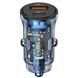 Автомобільний зарядний пристрій Usams 30W роз&rsquo;єми Type-C та USB Синій (6958444901411) CC164CC02 фото 1