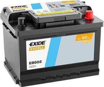 Автомобильный аккумулятор EXIDE Excell 6СТ-60Ah АзЭ 540A EN EB602 (3661024034630) AA-76227 фото