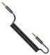 Кабель аудіо Usams SJ256YP01 Spring Audio Cable AUX 3.5 мм AUX 3,5 мм 1,2 m Black (6958444959306) SJ256YP01 фото 2