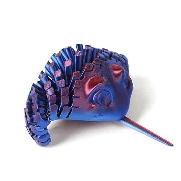 Игрушка антистресс 3D печатный подвижный скат из PLA 14.5 см Фиолетовый (6901560892521) WJ2005-1 фото