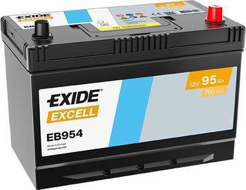 Автомобильный аккумулятор EXIDE Excell 6СТ-95Ah АзЭ ASIA 720A EN EB954 (3661024034456) AA-133189 фото