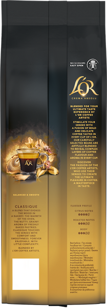 Кофе в зернах L'OR Crema Absolut Classic 1000г 30886 фото