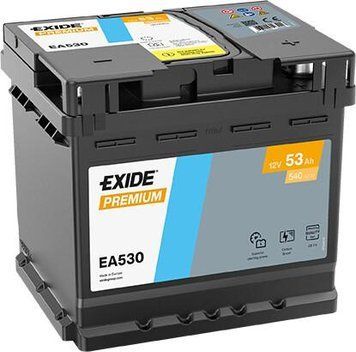 Автомобильный аккумулятор EXIDE Premium Carbon Boost 2.0 6СТ-53Ah АзЕ 540A EN EA530 (3661024034203) AA-4884 фото